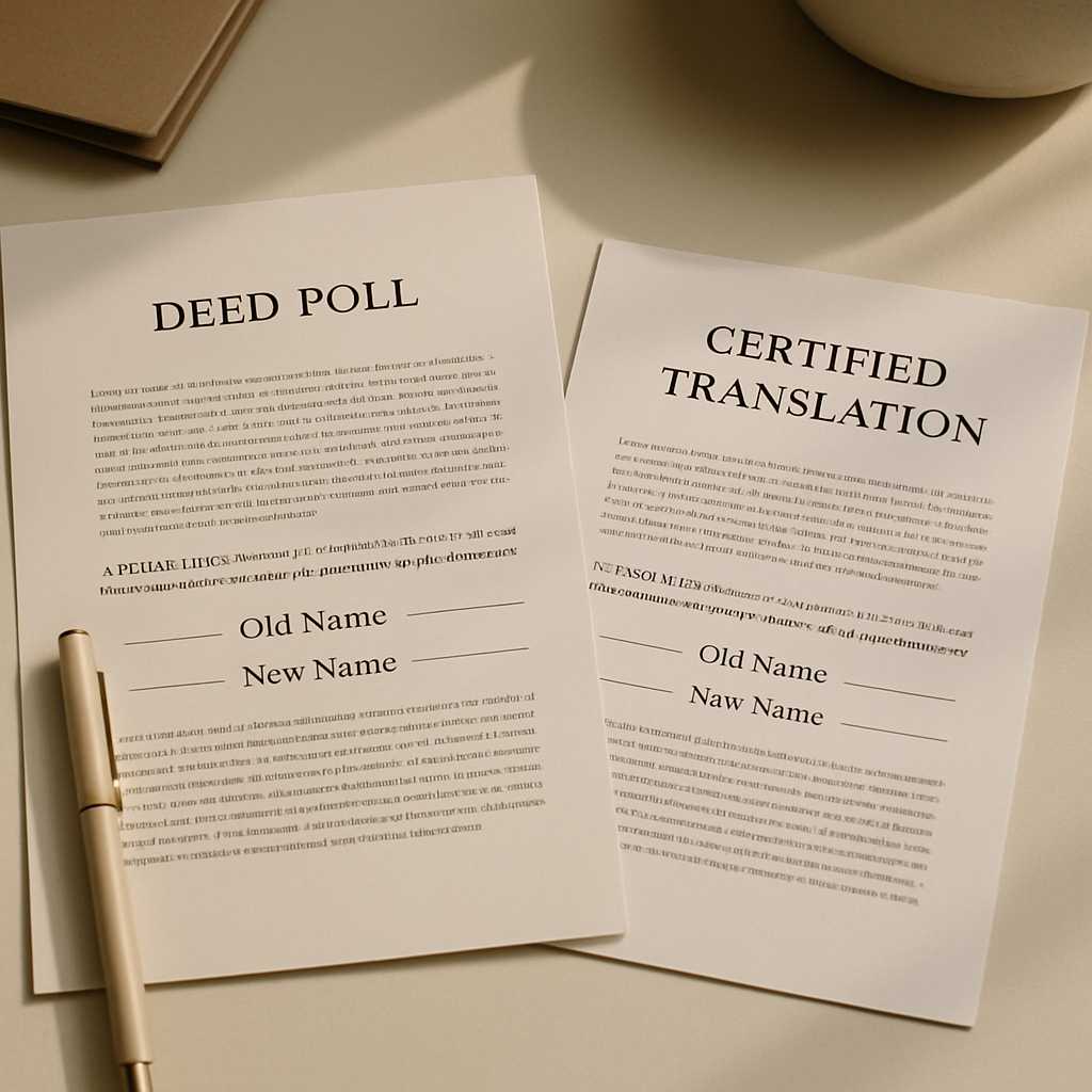 featured deed poll translation uk