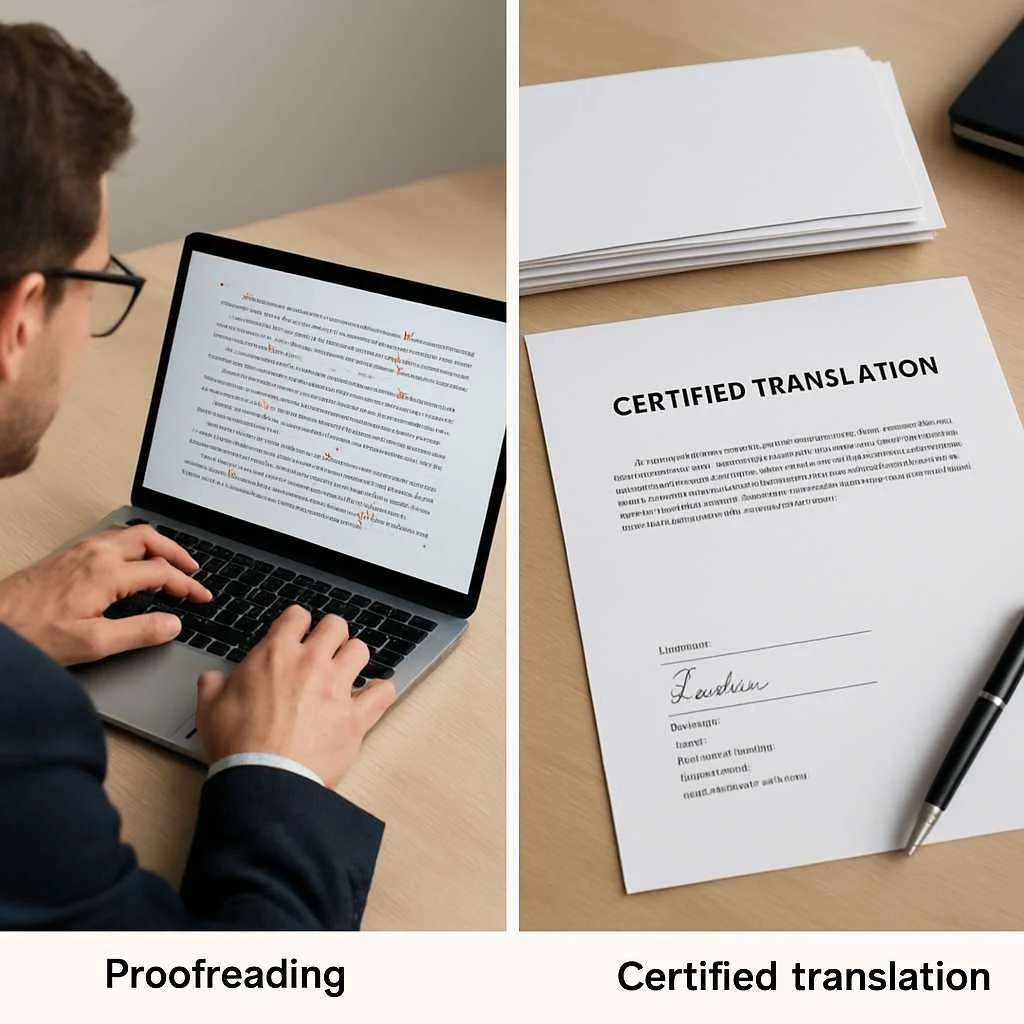 featured proofreading vs certified translation