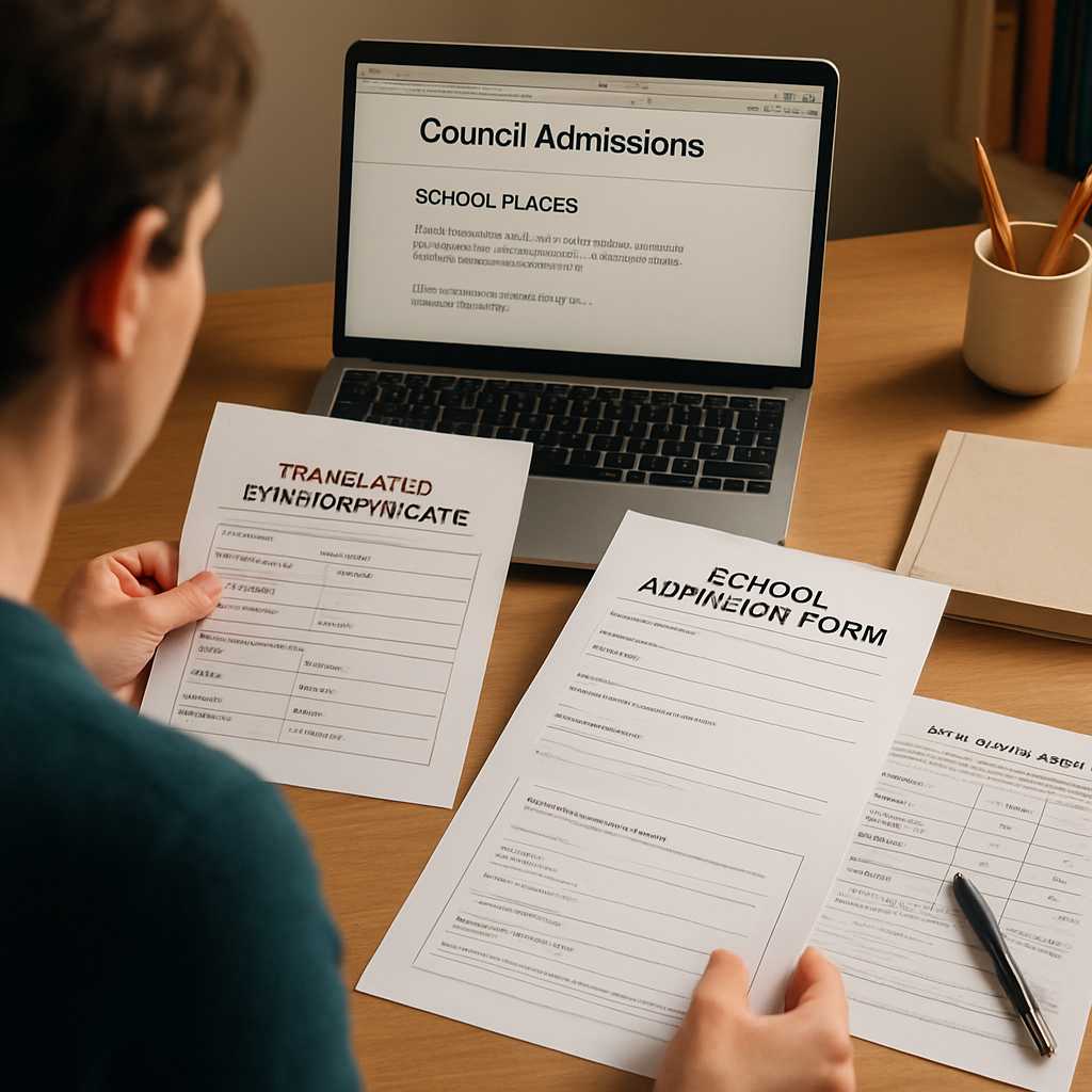 featured school admission translation uk