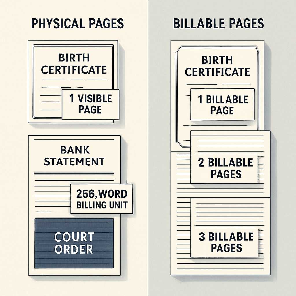 featured translation price per page explained