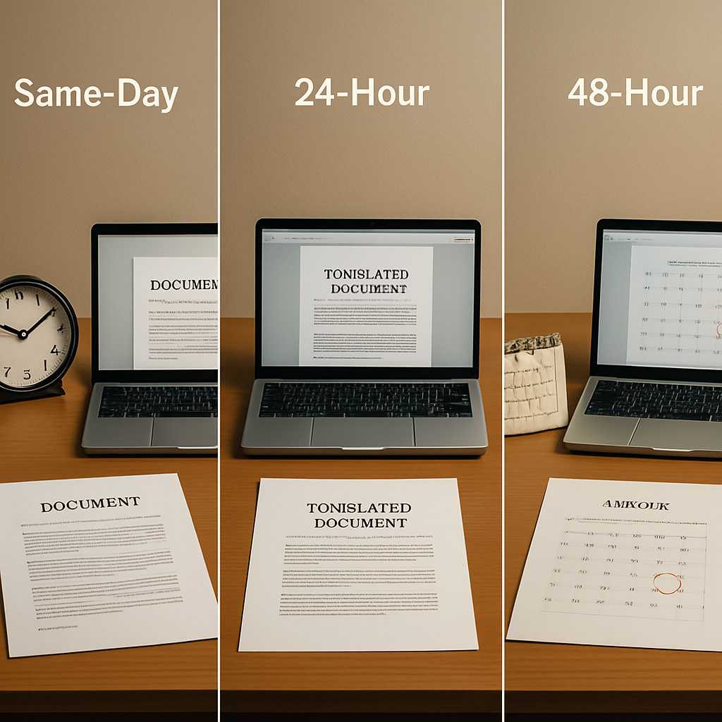 featured translation turnaround options
