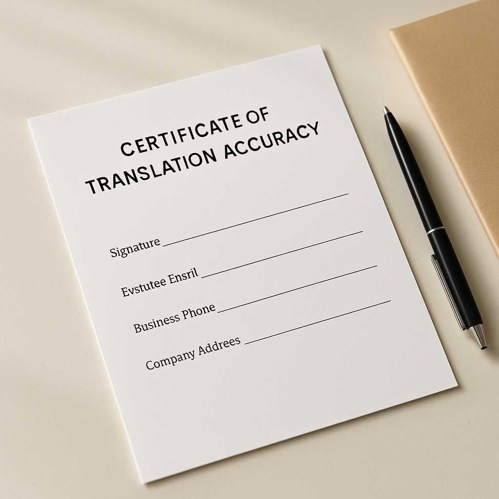 featured translator contact details certificate